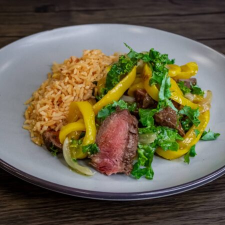 Flat Iron Steak Fajitas
